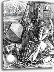 Постер Дюрер Альбрехт Melancholia, 1514