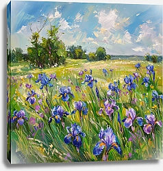 Постер Irises and summer wind