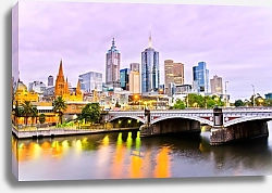 Постер Австралия, Мельбурн. Вид на город 2