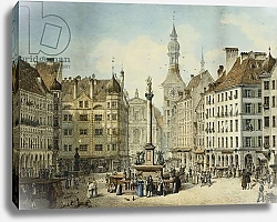 Постер The Schrannenplatz, Munich, 1835