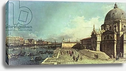 Постер Каналетто (Giovanni Antonio Canal) The entrance to the Grand Canal, Venice with the Church of Santa Maria della Salute