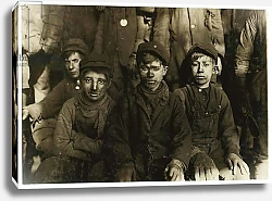 Постер Хайн Льюис (фото) Breaker boys at Hughestown Borough Coal Co. Pittston, Pennsylvania, 1911 2