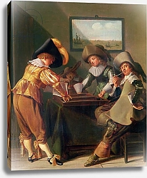 Постер Халс Дирк Backgammon Players, 17th century