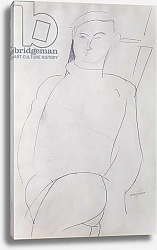 Постер Модильяни Амедео (Amedeo Modigliani) Jacques Lipchitz c.1917