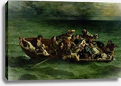 Постер Делакруа Эжен (Eugene Delacroix) The Shipwreck of Don Juan, 1840