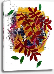 Постер Томпсон-Энгельс Сара (совр) Red leaves