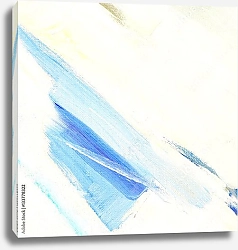 Постер Абстракция в бело-голубых тонах