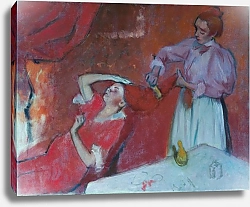 Постер Дега Эдгар (Edgar Degas) Расчесывание волос