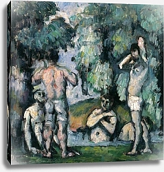 Постер Сезанн Поль (Paul Cezanne) The Five Bathers, c.1875-77