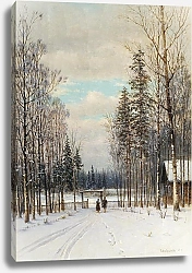 Постер Кондратенко Гавриил Зима. У околицы. 1883