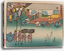 Постер Утагава Хирошиге (яп) Tokaido gojusantsugi, Pl.48