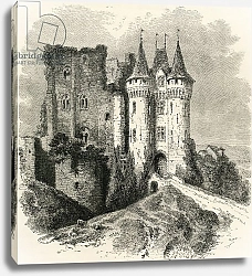 Постер Школа: Французская Chateau Saint-Jean in Nogent-le-Rotrou, France, in the 19th century, from 'French Pictures' 1878