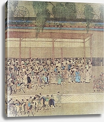 Постер Школа: Китайская Ancient Chinese Waiting for Examination Results, facsimile of original Chinese scroll