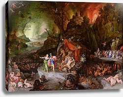 Постер Брейгель Ян Старший Aeneas and the Sibyl in the Underworld, 1598