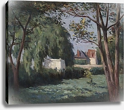 Постер Люс Максимильен Country Scene with Three Houses and Trees, c.1900