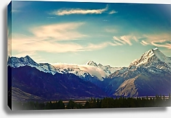 Постер Новая Зеландия, горы Кука