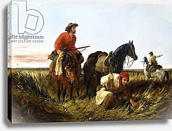 Постер Тайт Артур Trappers Following the Trail: At Fault, 1851
