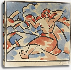 Постер Шпала Вацлав Woman In A Landscape