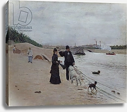Постер Бакст Леон The Banks of the Seine, c.1880