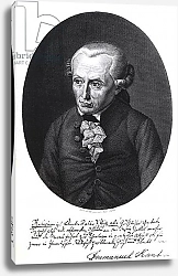 Постер Школа: Немецкая школа (19 в.) Portrait of Emmanuel Kant