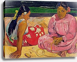Постер Гоген Поль (Paul Gauguin) Women of Tahiti, On the Beach, 1891