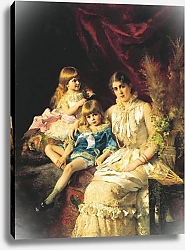Постер Маковский Константин Семейный портрет. 1882