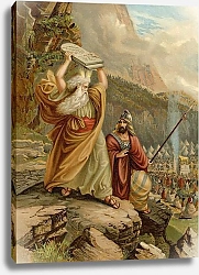 Постер Эббингхаус Вильгельм (1864-1951) Moses destroying the Tables of the Law