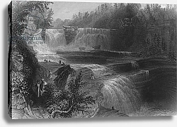 Постер Бартлет Уильям (последователи, грав) Trenton High Falls, 1838