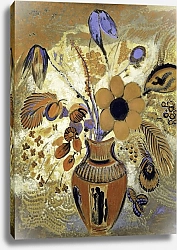 Постер Редон Одилон Этрусская ваза с цветами (1900—1910)