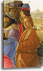 Постер Боттичелли Сандро (Sandro Botticelli) Detail of the Adoration of the Magi