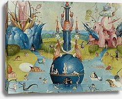 Постер Босх Иероним The Garden of Earthly Delights: Allegory of Luxury, detail of the central panel, c.1500 5