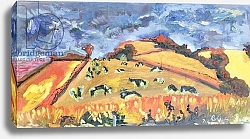 Постер Хобхаус Робер (совр) Sun, Fields, Cows: Somerset, 1998