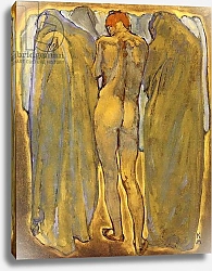 Постер Мозер Коло Back of a nude woman with ghosts
