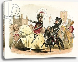 Постер Дойл Ричард The Black Prince and the French King entering London