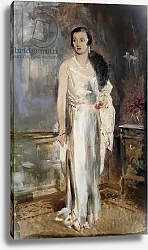 Постер Филпот Глин Portrait of Loelia, Duchess of Westminster, later Lady Lindsay, small full length, in Evening Dress,