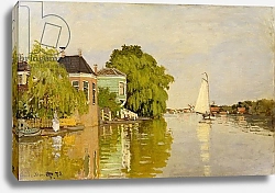 Постер Моне Клод (Claude Monet) Houses on the Achterzaan, 1871