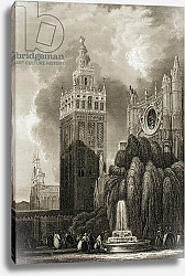 Постер Школа: Английская 19в. The Giralda Tower, Seville, Spain