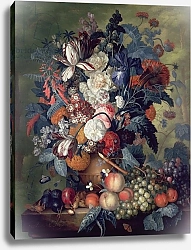 Постер Хайсум Ян A Vase of Flowers with Fruit