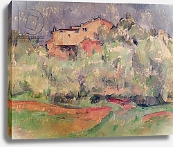 Постер Сезанн Поль (Paul Cezanne) The House at Bellevue, 1888-92