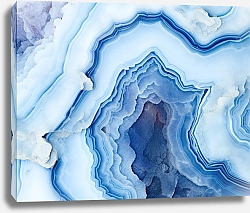 Постер Geode of blue agate stone 9