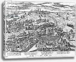 Постер Школа: Фламандская 16в. Protestants meeting in the open around Antwerp, 1576