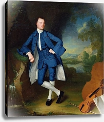 Постер Ромни Джордж Portrait of Man, c.1758-60