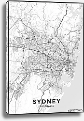 Постер Светлая карта Сиднея