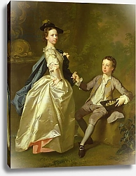 Постер Рамзай Алан The Hon. Rachel Hamilton and her brother, the Hon. Charles Hamilton, 1740