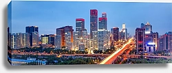 Постер Китай. Пекин. Закатная панорама