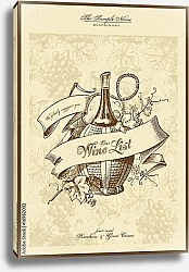 Постер Серия меню: список вин