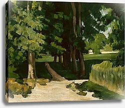 Постер Сезанн Поль (Paul Cezanne) Поворот дороги в Монгерольт