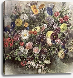 Постер Делакруа Эжен (Eugene Delacroix) Bouquet of Flowers 2