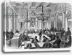 Постер Дерой Август Members of the Commune in session at the Hotel de Ville, Salle des Maires, Paris, 1871