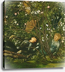 Постер Берне-Джонс Эдвард The Knights and the Briar Rose, 1869